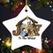 Joy to the World Religious Nativity Christmas Ornament, Birth of Jesus Holiday Decoration